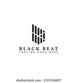 Resumen del logotipo de la letra inicial B o BB en color negro aislado en color blanco aplicado para el logotipo de la plataforma de noticias criptográficas también adecuado para las marcas o empresas tienen el nombre inicial BB o B.