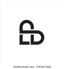 Initial Letter B , BL Logo Vector Design Template Inspiration love 