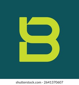 Initial letter B with bold, modern, clear, unique, structured logo with a strong yet sophisticated character. Fits perfectly into digital and printed materials.