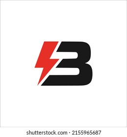 Initial Letter B Bolt Logo Vector Stock Vector (Royalty Free ...