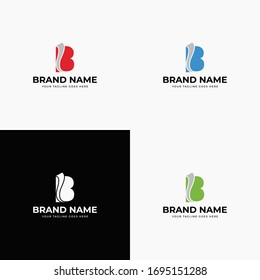Initial Letter B Business logo Design Vector Illustration Modern Monogram Icon. Creative,Premium Minimal emblem design template. Graphic Alphabet Symbol for corporate business identity.