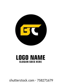 Initial letter B & C logo template vector