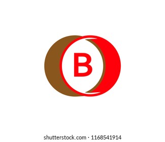 Initial Letter B Circle Icon Vector Logo Template Illustration Design