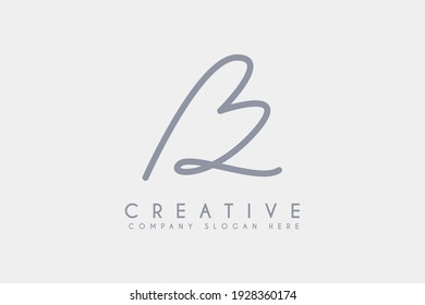 initial letter B Cosmetic and Beauty logo design vector illustration