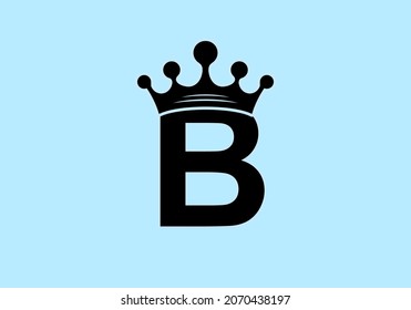 Initial Letter B Crown Design Stock Vector (Royalty Free) 2070438197 ...