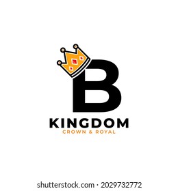 Initial Letter B Crown Logo Branding Stock Vector (Royalty Free ...