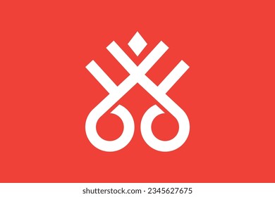 Initial letter b d, w b d logo design template creative and professional infinity logo on black background