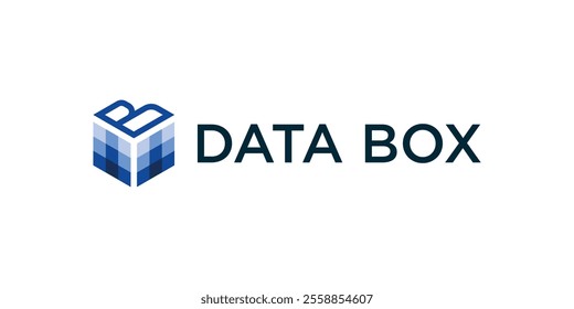 Initial letter B and data logo, data logo, modern logo, technology logo