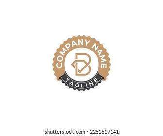 initial Letter B Diamond Stamp Badge Logo Concept symbol icon sign Element Design Line Art Style. Jewellery, Jewelry, Gem Logotype. Vector illustration template