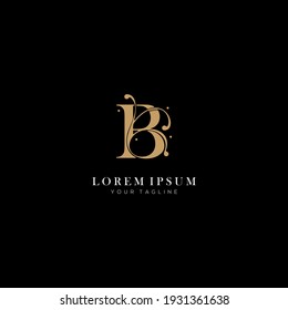 Anfangsbuchstabe B elegante, luxuriöse Design-Elemente für Logo-Symbole