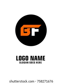 Initial letter B & F logo template vector
