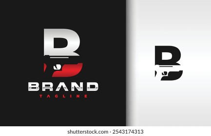 Letra inicial B del logotipo del arma