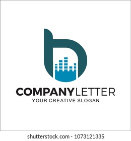 Initial Letter B H N Audio Design Logo
