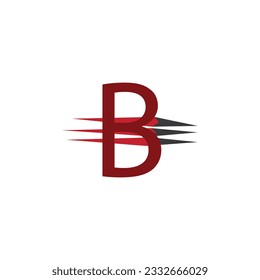 Initial Letter B Happy logo. Letter B Smile logo concept