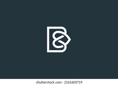 Initial Letter B and Heart Logo Design Vector Template