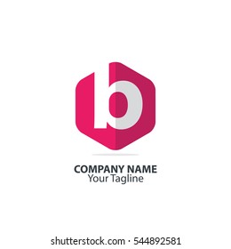 Initial Letter B Hexagon Logo
