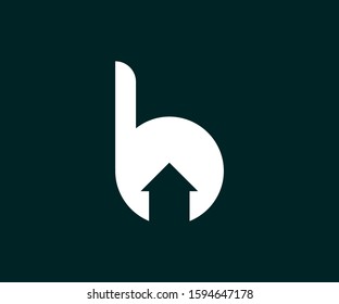 Initial Letter B House Real Estate Logo Design