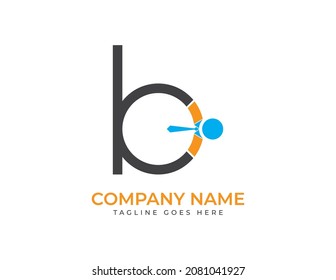 initial letter B Human Logo. Businessman Logo Vector illustrations. Vector Logo design for business and consulting company.