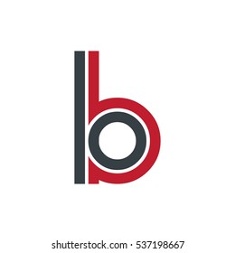 Initial Letter B IB IBO Isolated Design Logo 