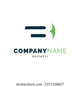 Plantilla de diseño del logotipo de la letra inicial B