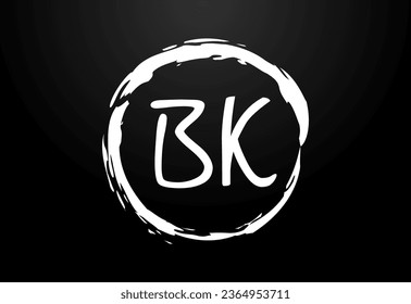 Initial Letter B K Logo Design Vector. Graphic Alphabet Symbol For Corporate Business