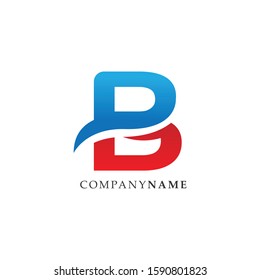 Initial letter B lettermark logo design vector. Business template lettermark logo design image