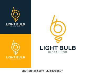 Initialbuchstaben B und Logo des Leuchtkörpers, Vektorgrafik
