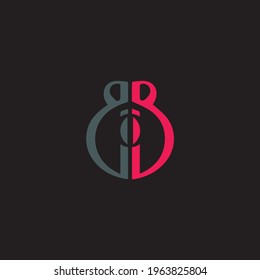 Initial letter B logo and BB logo vector graphic design, minimal, icon, font, symbol, sign, monogram, template, logotype, branding for premium business typeface.