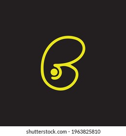 Initial letter B logo and BB logo vector graphic design, minimal, icon, font, symbol, sign, monogram, template, logotype, branding for premium business typeface.