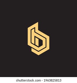 Initial letter B logo and BB logo vector graphic design, minimal, icon, font, symbol, sign, monogram, template, logotype, branding for premium business typeface.
