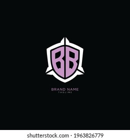 Initial letter B logo and BB logo vector graphic design, minimal, icon, font, symbol, sign, monogram, template, logotype, branding for premium business typeface.