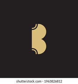 Initial letter B logo and BB logo vector graphic design, minimal, icon, font, symbol, sign, monogram, template, logotype, branding for premium business typeface.