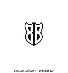 Initial letter B logo and BB logo vector graphic design, minimal, icon, font, symbol, sign, monogram, template, logotype, branding for premium business typeface.