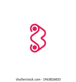 Initial letter B logo and BB logo vector graphic design, minimal, icon, font, symbol, sign, monogram, template, logotype, branding for premium business typeface.