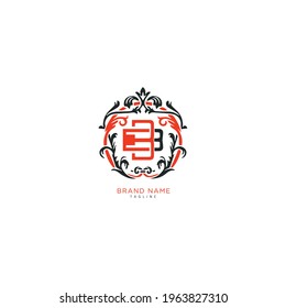 Initial letter B logo and BB logo vector graphic design, minimal, icon, font, symbol, sign, monogram, template, logotype, branding for premium business typeface.