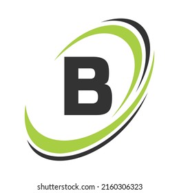 Initial Letter B Logo Company Name Stock Vector (Royalty Free ...