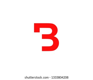 Initial letter B logo design template element