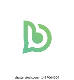 Initial letter B logo design vector