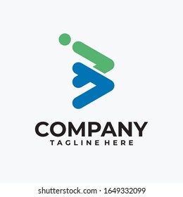 letra inicial b diseño logotipo inspiración vectorial