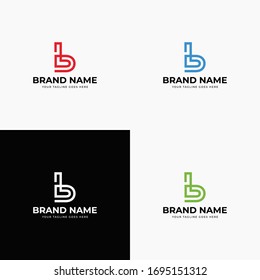 Initial Letter B logo Design with leaner style Vector Illustration Modern Monogram Icon. Creative,Premium Minimal emblem design template. Graphic Alphabet Symbol for corporate business identity.