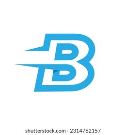 Initialbuchstabe B Logo-Design-Vektorgrafik