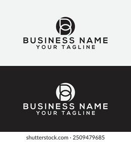 Anfangsbuchstabe B Logo-Design. B Logo-Design. Kreatives und modernes B-Logo Minimales und einfaches Monogramm