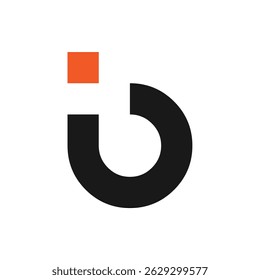 Initial letter b logo design or alphabet logo design symbol