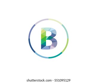 Initial letter B logo design template elements