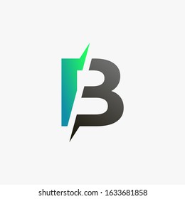 Initial letter B logo icon vector template