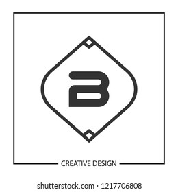 Initial Letter B Logo Template Design Vector Illustration