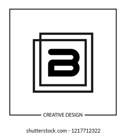 Initial Letter B Logo Template Design Vector Illustration