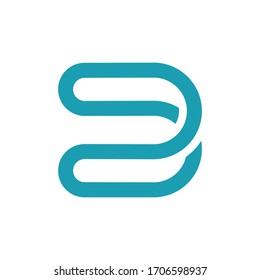 Initial letter B, Letter B Logo Template vector icon illustration