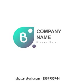 Initial letter B logo vector design elements for your company logo, Modern logotype, business corporate template