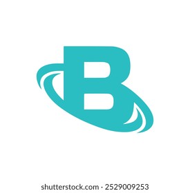 Initial letter B logo and wings symbol. Wings design element,  initial Letter B logo Icon, Initial Logo Template.